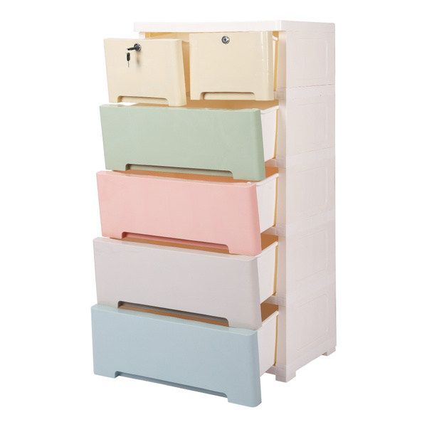 Plastic Drawers Dresser Storage With 6 Drawers Closet Organizer