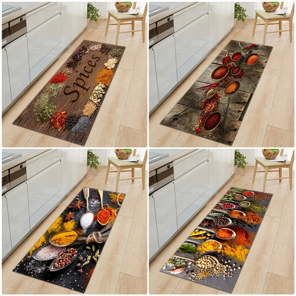 Anti Slip Kitchen Rugs Entrance Doormat Hallway Long Rug Bathroom