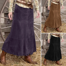 baggyskirt, long skirt, corduroyskirt, Winter