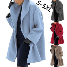 casual coat, woolen, Plus Size, Winter