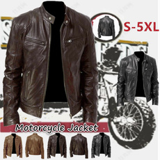 brown, bikerjacket, Plus Size, Vintage
