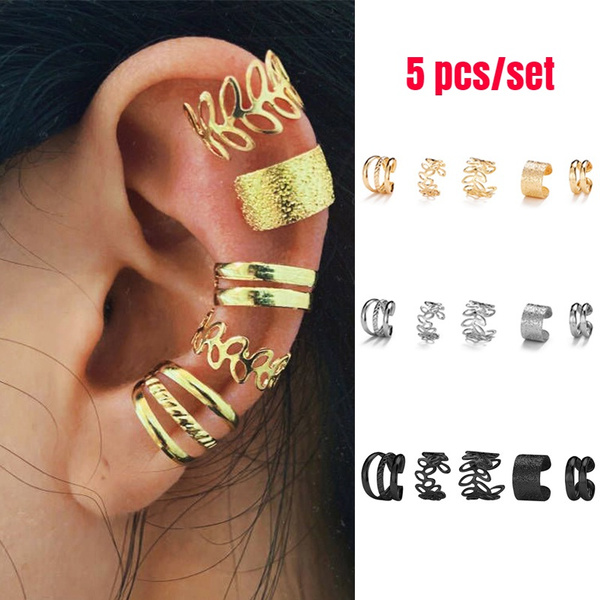 Clip on earrings for upper deals ear