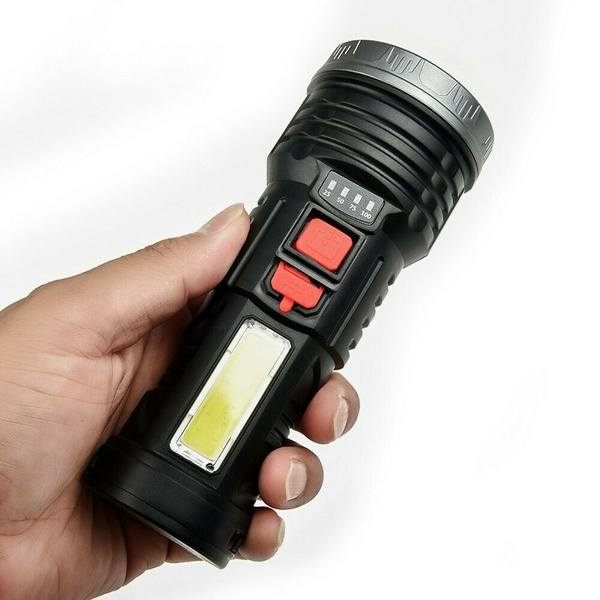 Super Bright LED Taschenlampe USB Wiederaufladbar Akku Flashlight  Taschenlampe 