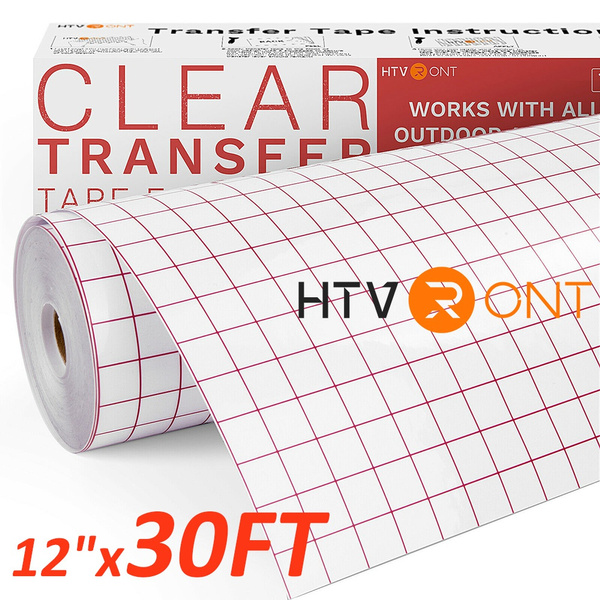 HTVRONT Vinyl Transfer Tape Roll Vinyl Sheets Included - Clear Vinyl  Transfer Paper for Cricut & Silhouette Cameo