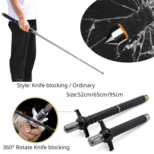 Car Selfdefense Weapon with Hand Guard Threesection Telescopic Baton