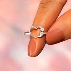 Sterling, Heart, Fashion, wedding ring