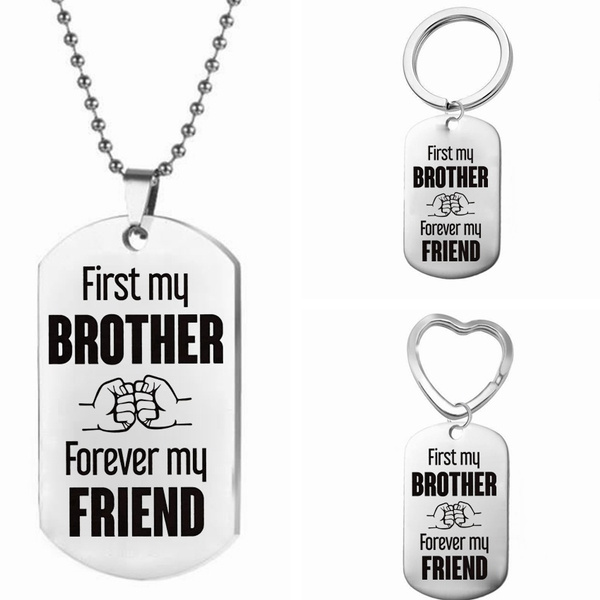 1pc Brother Keychain Gifts Christmas Birthday Gifts for Brother Graduation Gifts Inspirational Gifts for Brother Family Gift for Men,Temu