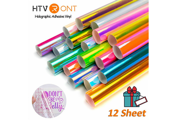 HTVRONT | Mirror Metallic Adhesive Vinyl Roll - 12