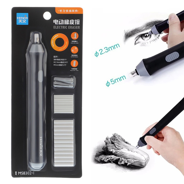 Adjustable Electric Pencil Eraser Kit Pencil Drawing Mechanical Cute