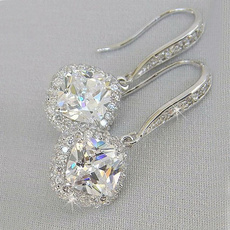 DIAMOND, teardropshapedearring, Earring, Anniversary Gift