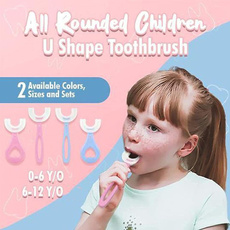 childrenushapedtoothbrush, Silicone, siliconeheadtoothbrush, childrenstoothbrush