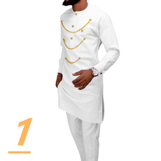 2pieceset, africanclothesformen, Chain, pants