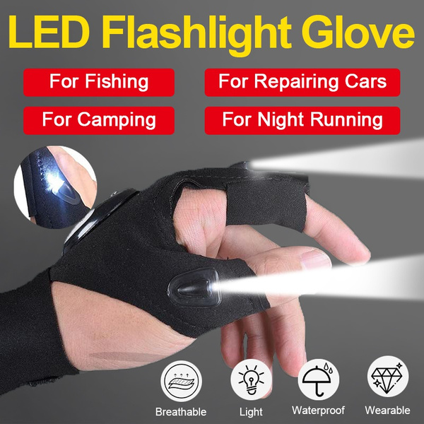 Hinshark Gifts for Men Rechargeable Flashlight Gloves Fishing Accessories for 