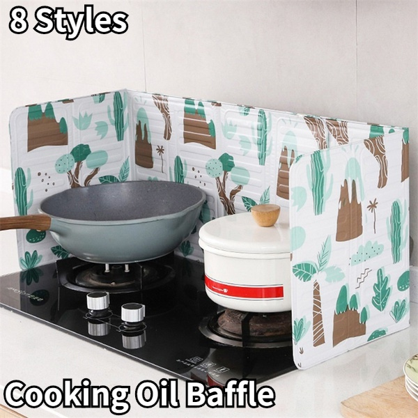 Kitchen Oil baffle Oil Splash Guard Cooking Frying Pan Oil
