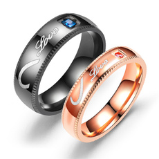 Couple Rings, Heart, Fashion, Love
