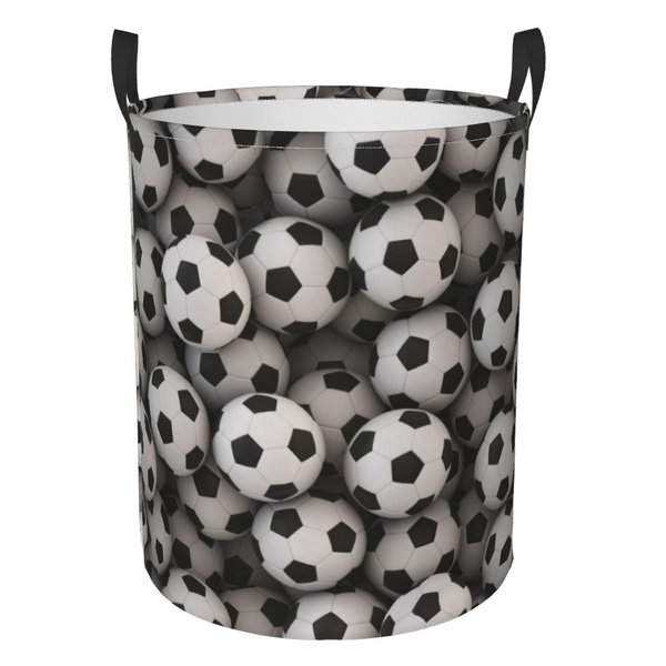 Background Soccer Ball Decorative Baskets for Clothes and Bathroom ...