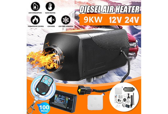 12V/24V 5KW/9KW New Upgrade LCD Thermostat Diesel Air Heater Remote Control  Air Parking Heater Kit For Car Bus Trucks Van Boat Winter Warming Machine