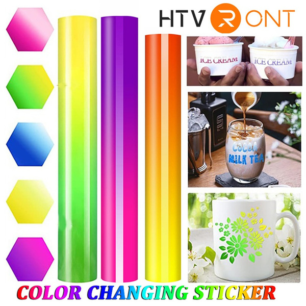 HTVRONT Color Changing Vinyl Permanent Adhesive Vinyl 8 Pack Cold