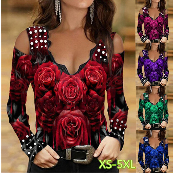 2022 Spring and Early Autumn New Fashion Women's Rose Flower 