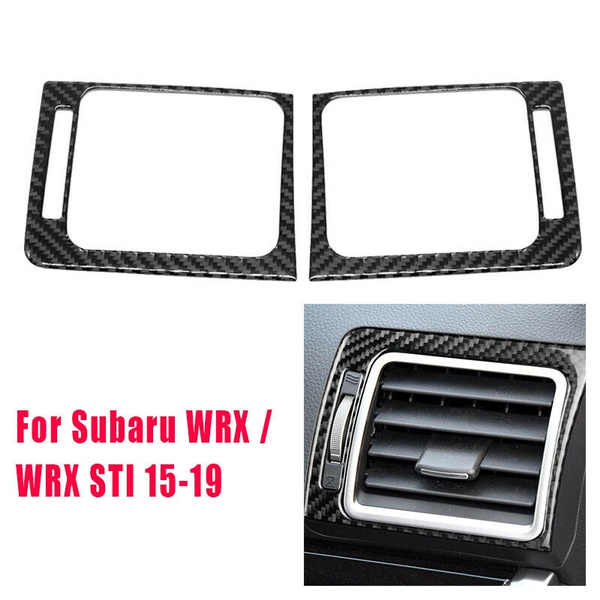 Carbon Fiber Inner Side Air Vent Cover Trim 2pc For Subaru WRX WRX STI