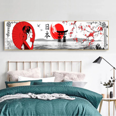 Wall Art, japanesegeisha, figure, cherryblossom