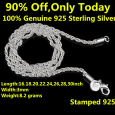 Sterling, Rope, 925 sterling silver, Jewelry