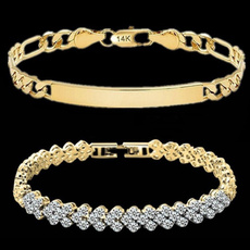 Crystal Bracelet, DIAMOND, 18ksolidgoldbracelet, Chain