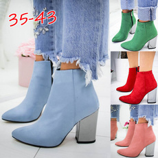 ankle boots, botinesmujer, Suede, Womens Shoes
