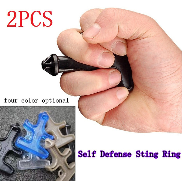 2/1Pcs New Outdoors Tool Self-defense Defence Duron Drill Stinger Ring ...