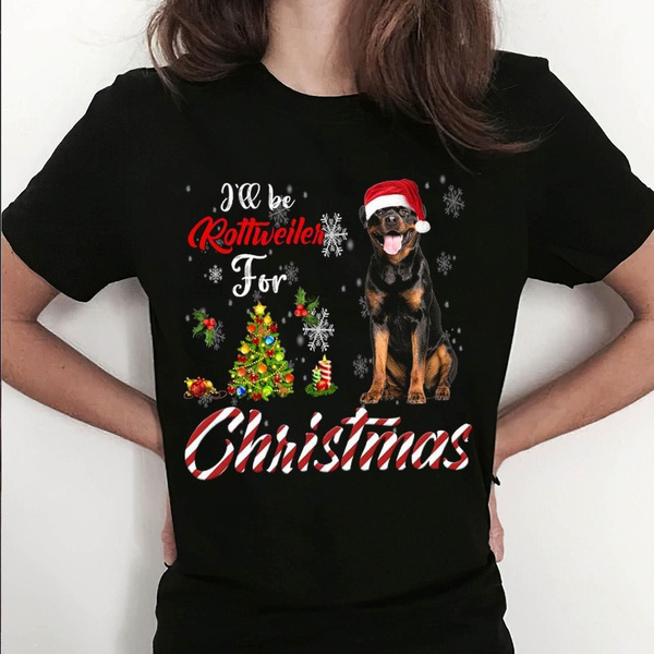 rottweiler christmas shirt