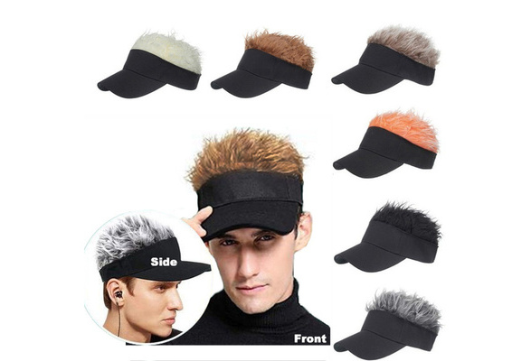 novelty golf hats with hair