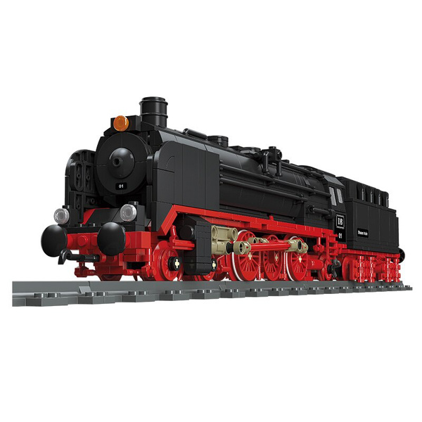 Br01 Classic Railway Train Model Steam Locomotive Technical Set