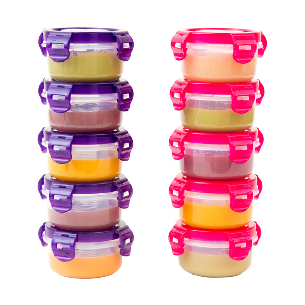 Elacra Baby Food Storage Freezer Containers BPA-Free Airtight