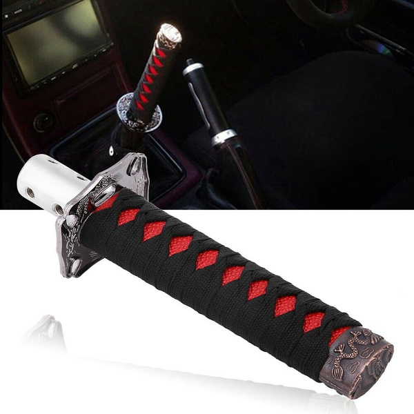 Car Gear Stick Shifter Knob Aluminum Manual Automatic Red Samurai 