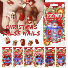 acrylic nails, Shorts, nail tips, Christmas