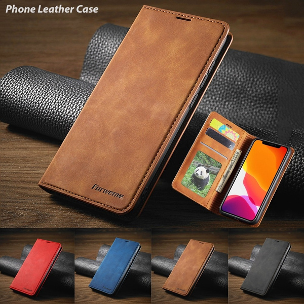 Leather Card Holder Wallet Phone Mirror Makeup Cosmetic Pocket Case For  iphone 15 Pro Max iphone 14 pro max iPhone 13 Pro Max iphone 11 Pro iphone  12 Pro 13 mini XR
