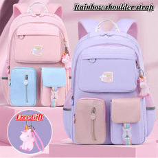 student backpacks, rainbow, School, pony