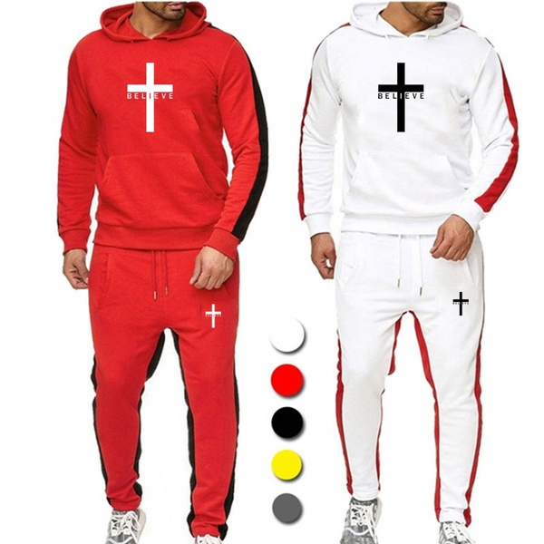 Mens tracksuits with discount hood