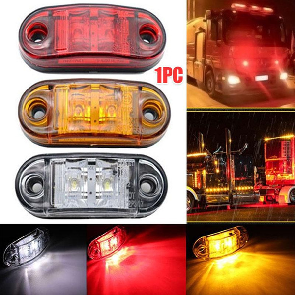 1PC 1224V Led Side Marker Lights Car Warning Lamp Turn Indicator Lighting for Trucks Side