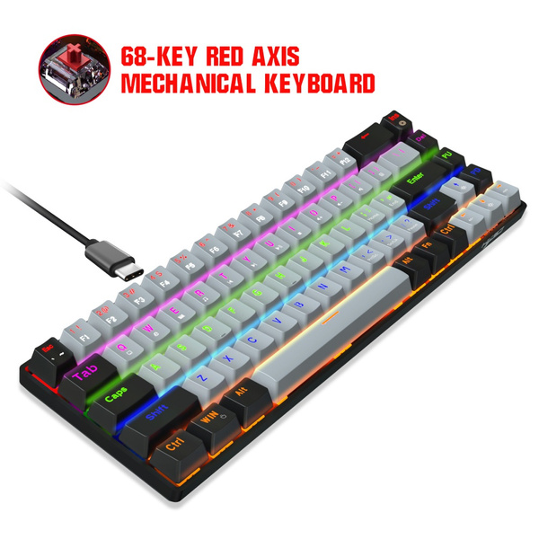 Mechanical Keyboard OR Mouse 68key Red Shaft Blue Shaft Back Lit
