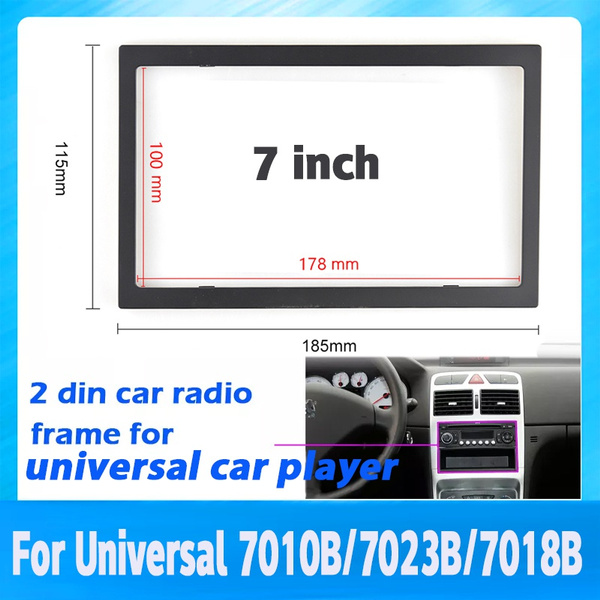 New Car 2 Din Radio Stereo Fascia Panel Frame Adaptor Kit Car Radio ...