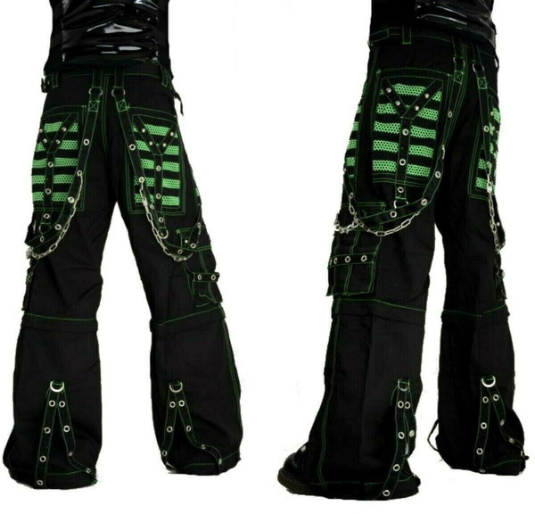 PUNK RAVE Men's Gothic Blood Jacquard Pants Delicate Buttons Decoration  Party Dinner Straight Trousers - AliExpress