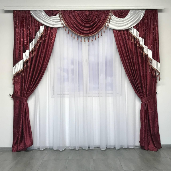 Curtain For Bedroom Pelmets fot Living Room Voile Tulle Window Panel ...