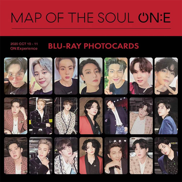 7Pcs/Set BTS MAP OF THE SOUL ON:E BLU-RAY LOMO card photo 