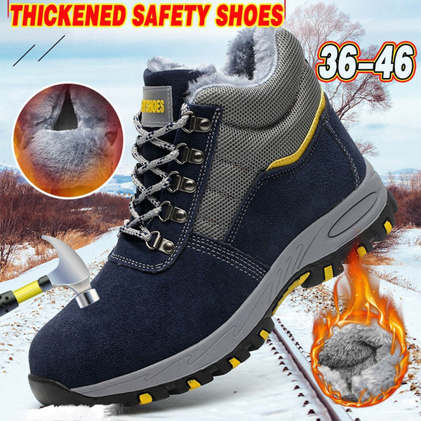 New Hightop Protective Work Boots Antismashing Antipiercing Lightweight Breathable Safety