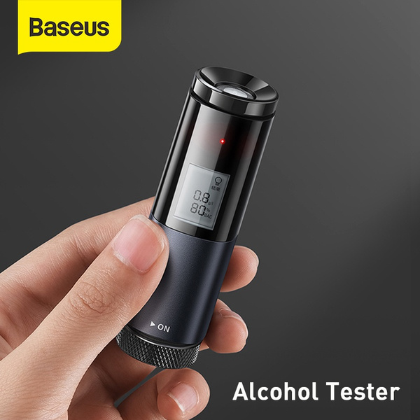 Baseus Alcohol Tester Electronic Breathalyzer with Digital Display Portable  Rechargeable Non-Contact Alcohol Meter Analyzer