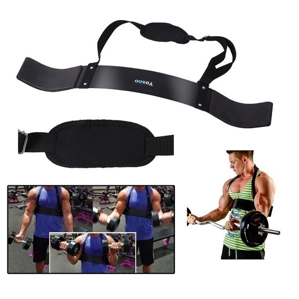 New Heavy Duty Arm Isolator Blaster Body Building Bomber Bicep Curl Triceps Bar Fitness