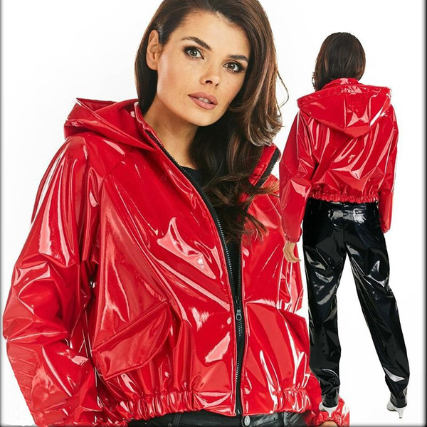 Ladies shop pvc coats