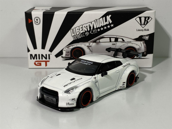 Nissan GTR R35 LB Works Type I Rear Wing Matte White LHD 1