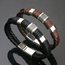 black bracelet, Steel, Fashion, Jewelry